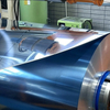 Rolle aus spiegeleloxiertem Aluminium