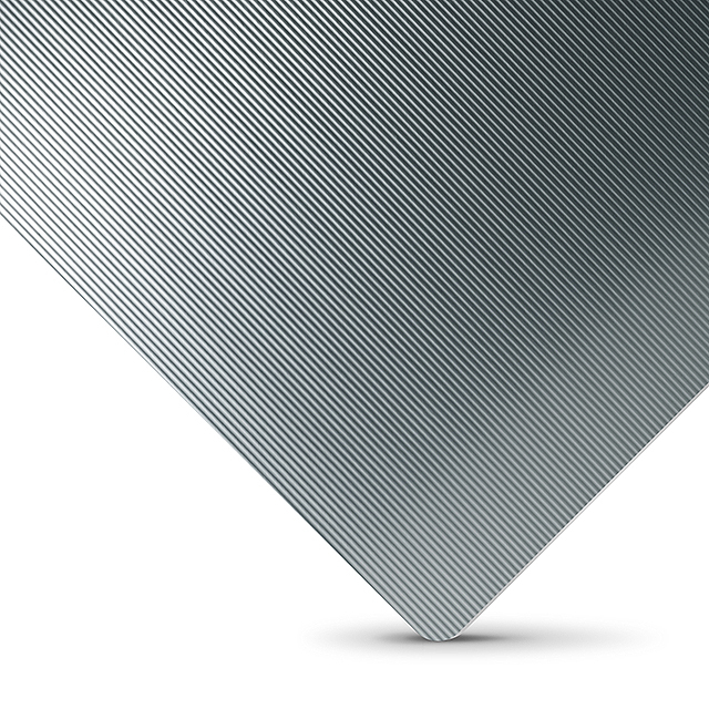 Placa de aluminio anodizado en relieve coloreada electrol&iacute;ticamente